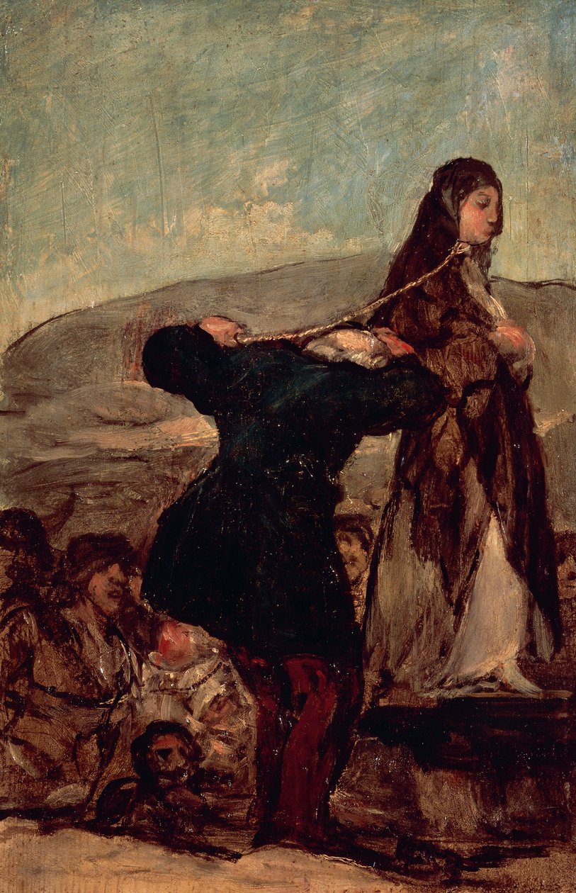 Bir cadının infazı by Francisco Jose de Goya y Lucientes