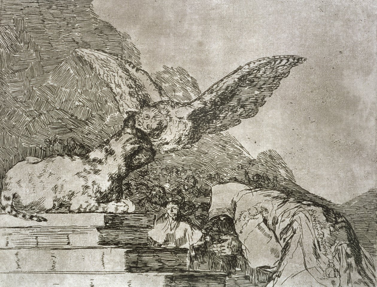 Kedi pandomimi, 'Savaşın Felaketleri'nin 73. levhası by Francisco Jose de Goya y Lucientes