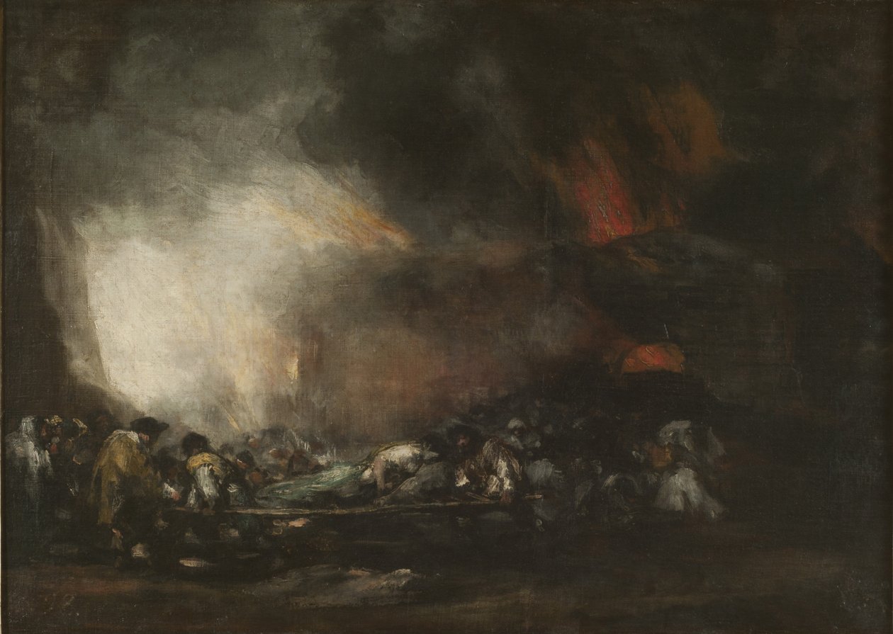 Hastane Yangını by Francisco Jose de Goya y Lucientes