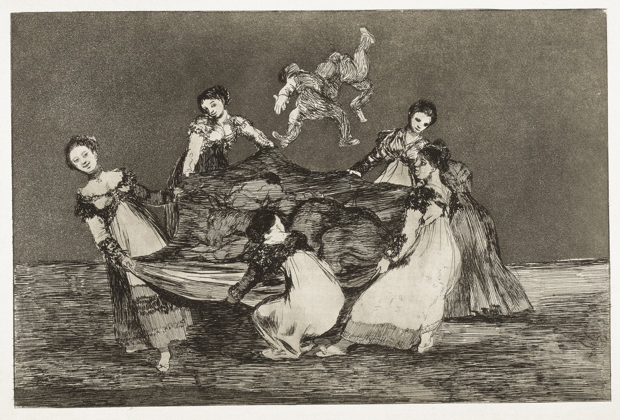 GOYA Y LUCIENES, Francisco de (1746-1828). atasözleri Kadın bilmecesi. 1815-1824. (24'7 x 35'8 cm). “” Atasözleri””nin 1. Levhası. Romantizm. Oymak. İSPANYA. MADRİD (ÖZERK TOPLULUK). Madrid. Lazaro Galdiano Vakfı by Francisco Jose de Goya y Lucientes