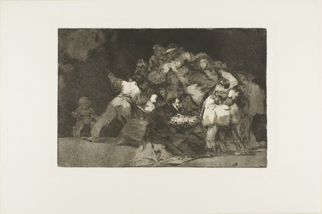 General Folly, Atasözleri'nden dokuzuncu tabak by Francisco Jose de Goya y Lucientes