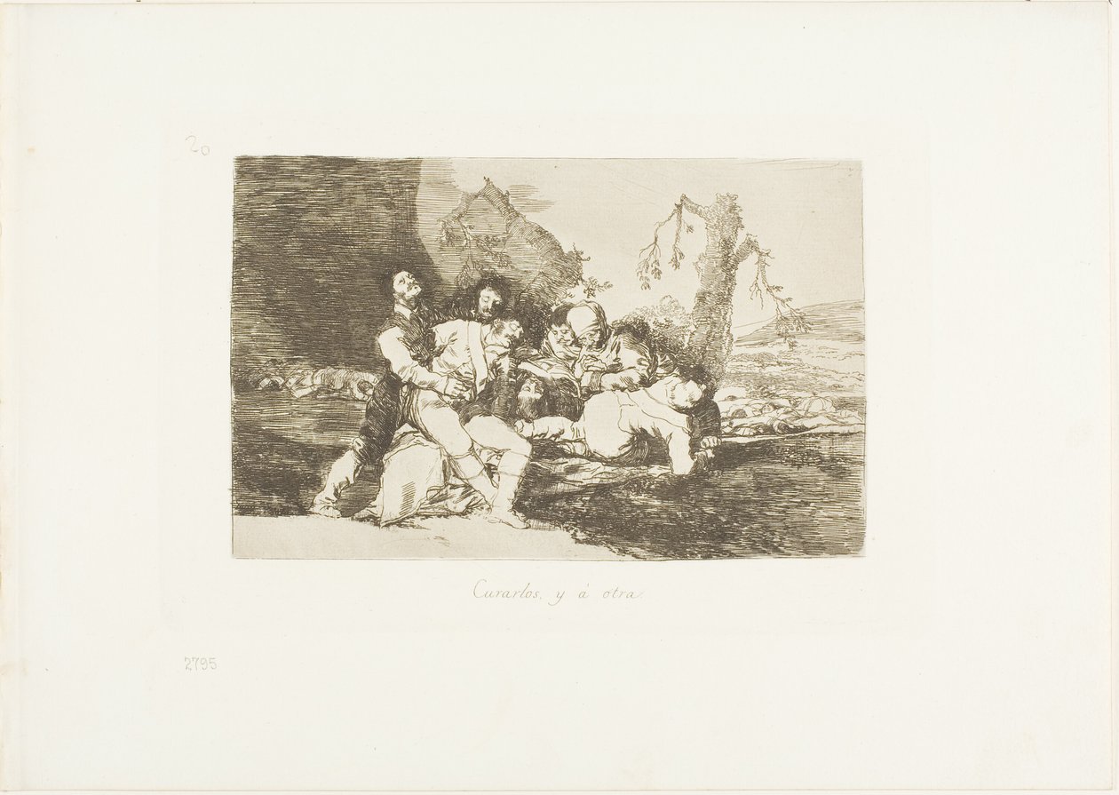 Onları iyileştirin ve bir sonrakine, The Disasters of War'dan 20. plakaya geçin. by Francisco Jose de Goya y Lucientes