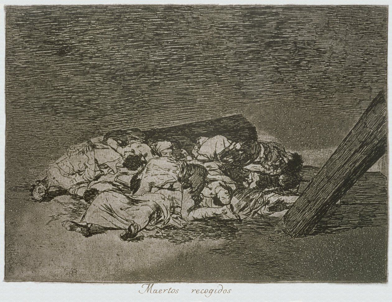 Ölülerin hasadı, 'Savaşın Felaketleri'nin 63. levhası by Francisco Jose de Goya y Lucientes