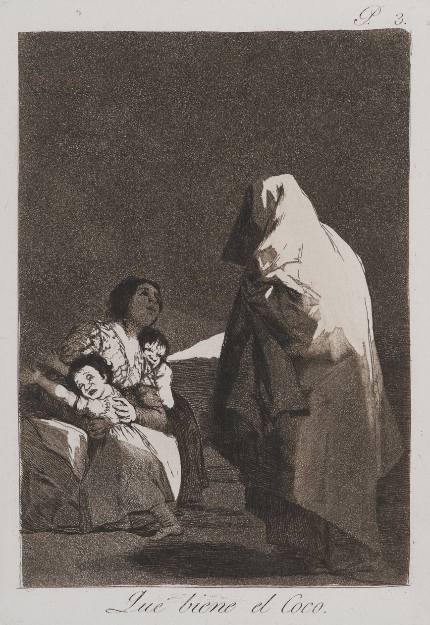 İşte Öcü Adam geliyor by Francisco de Goya