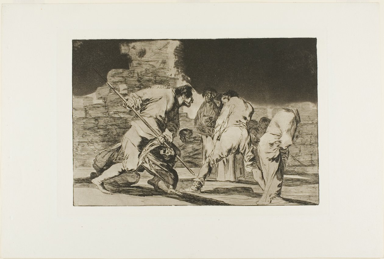 İnanılmaz - ve Biz Tanrı Tarafından Yapıldık, Los Proverbios'tan altıncı plaka by Francisco Jose de Goya y Lucientes
