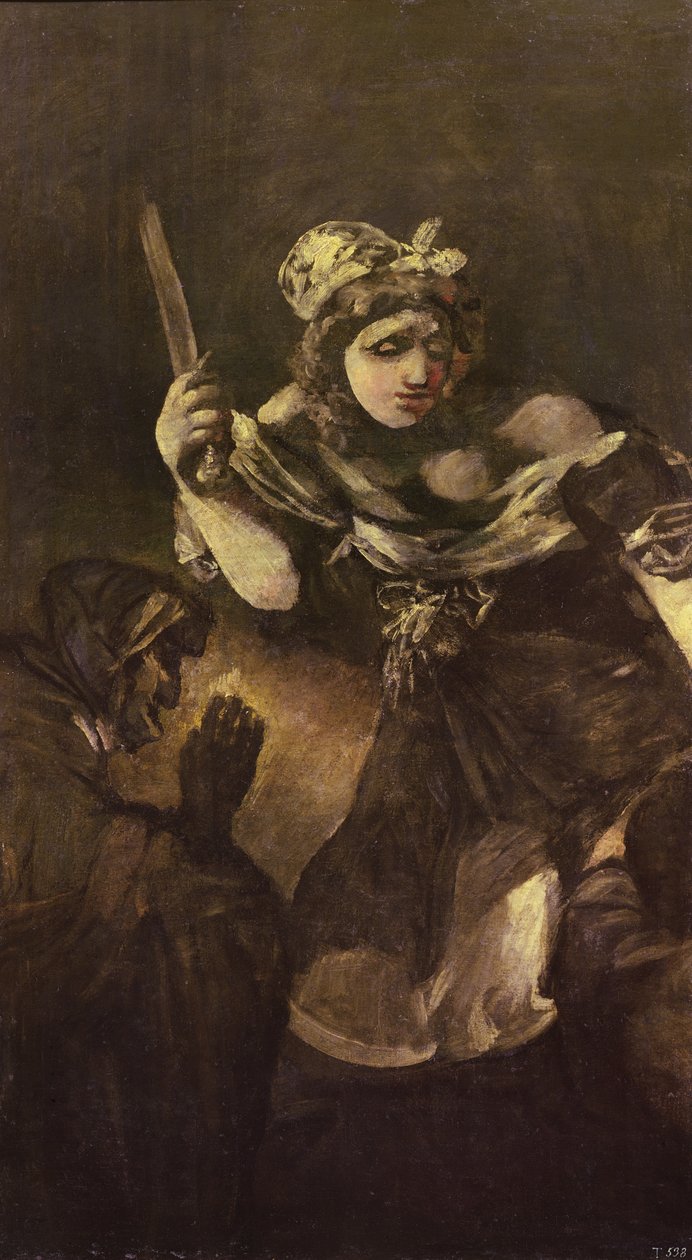 Judith ve Holofernes, c.1819-23 (tuval üzerine yağlı boya) by Francisco Jose de Goya y Lucientes