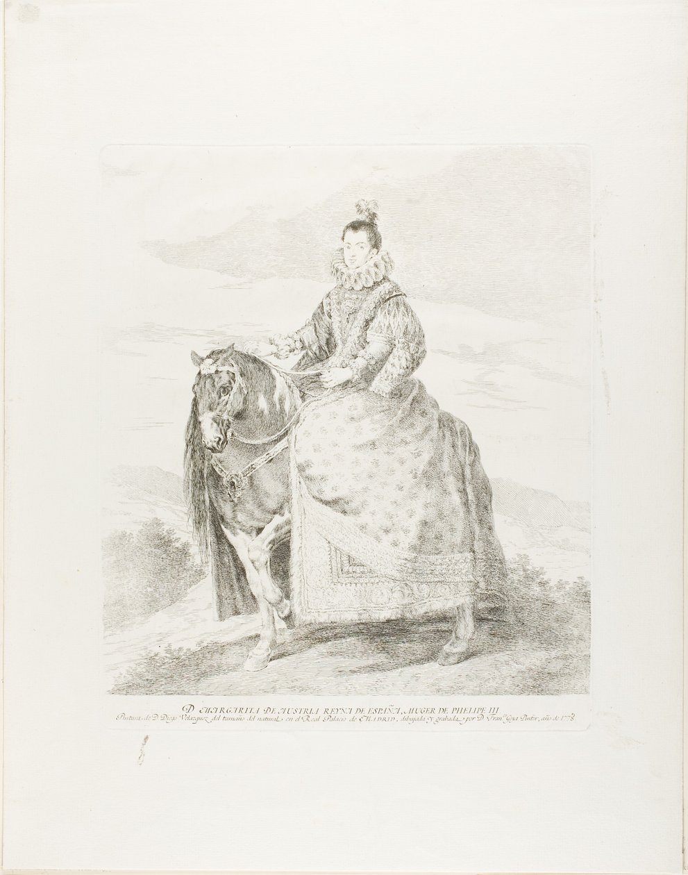 Avusturyalı Margaret by Francisco Jose de Goya y Lucientes