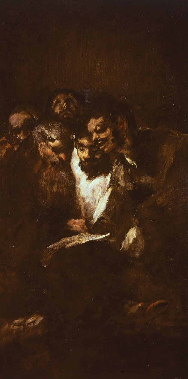 Francisco de Goya'nın (1746-1828) kitaplarını okuyan adamlar by Francisco Jose de Goya y Lucientes