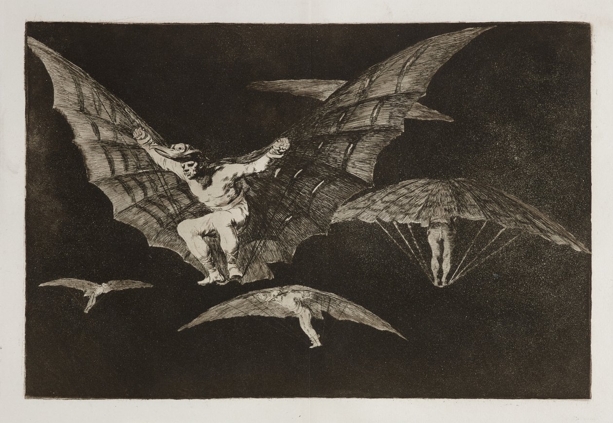 Uçuş modu (Uçmanın bir yolu) by Francisco Jose de Goya y Lucientes