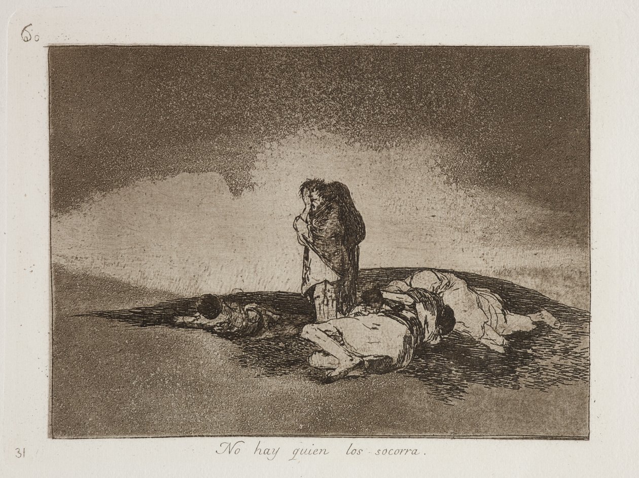 No Hay Quien Los Socorra (Onlara yardım edecek kimse yok) by Francisco Jose de Goya y Lucientes