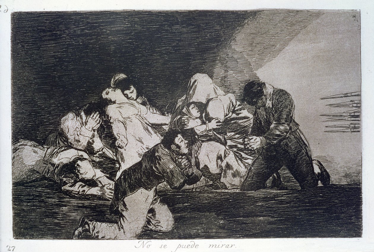 Bakamazsın, 'Savaşın Felaketleri'nin 26. levhası by Francisco Jose de Goya y Lucientes
