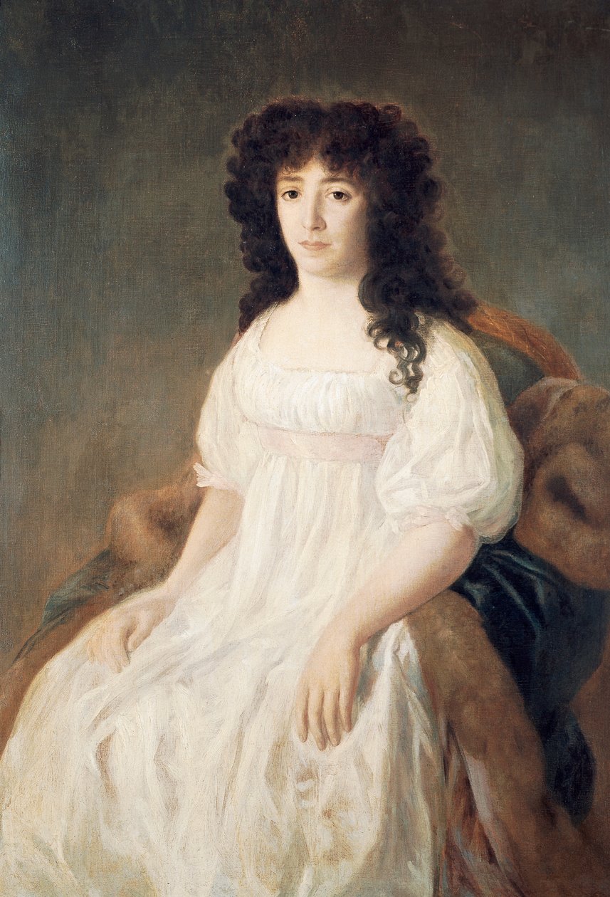 Francisco de Goya (1746-1828) tarafından Casa Flores Kontesi portresi by Francisco Jose de Goya y Lucientes