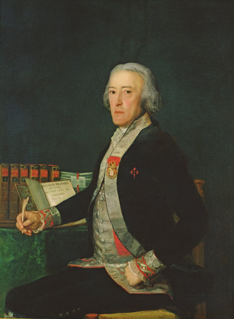 Felix Colon de Larriategui'nin Portresi by Francisco Jose de Goya y Lucientes
