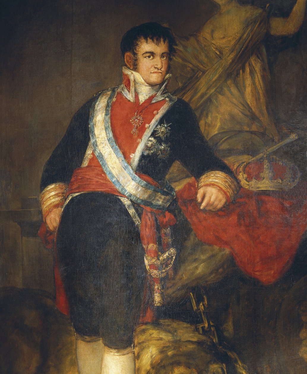 Kral Ferdinand VII'nin portresi, detay by Francisco Jose de Goya y Lucientes