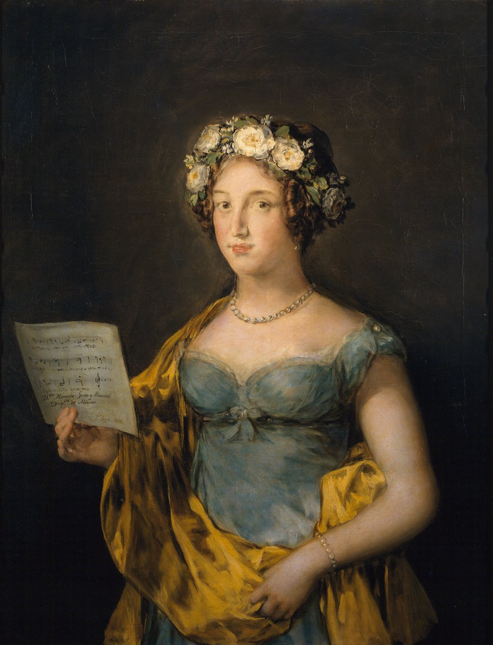 Manuela Tellez Giron y Pimentel (1794-1838), Abrantes Düşesi, Francisco de Goya (1746-1828) by Francisco de Goya