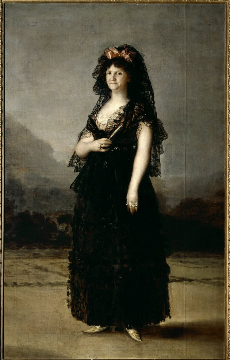 Mantilla giyen Kraliçe Maria Luisa