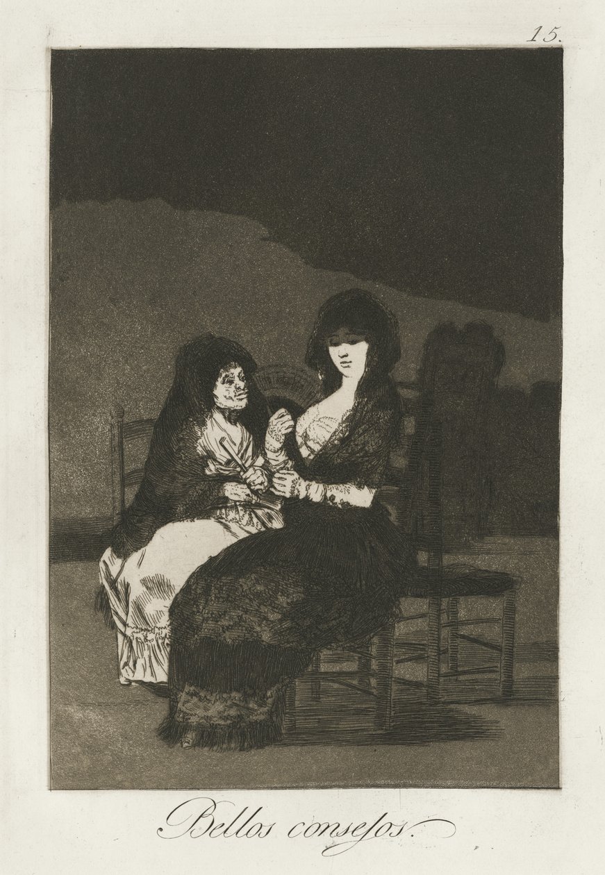 Güzel Öğretiler, 1868 by Francisco de Goya