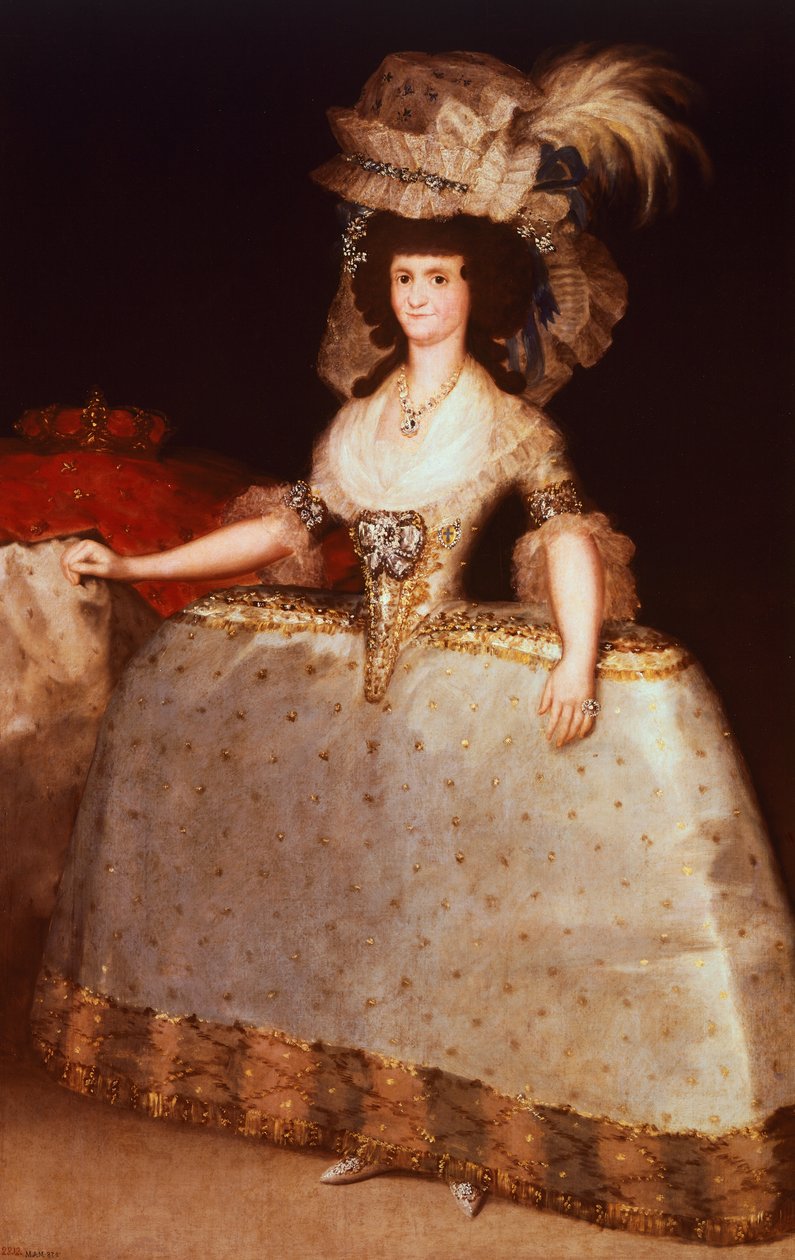 Kraliçe Mary Louise by Francisco Jose de Goya y Lucientes