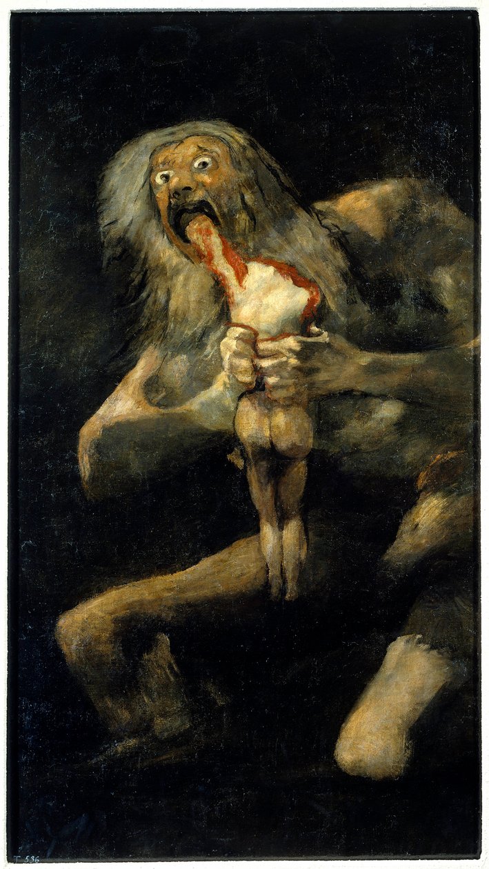 Oğlunu Yiyen Satürn by Francisco Jose de Goya y Lucientes