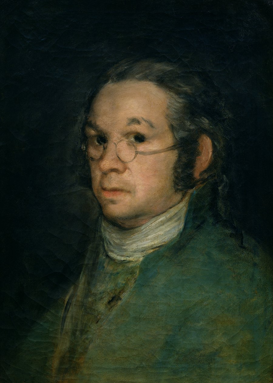 Gözlüklü otoportre, c.1800 (tuval üzerine yağlı boya) by Francisco de Goya
