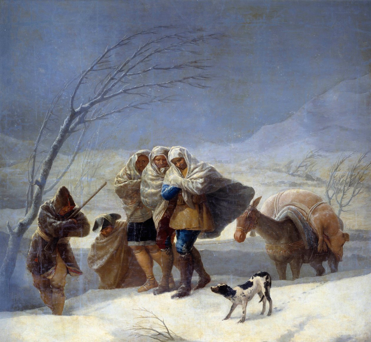 Kar fırtınası veya Kış. Francisco De Goya