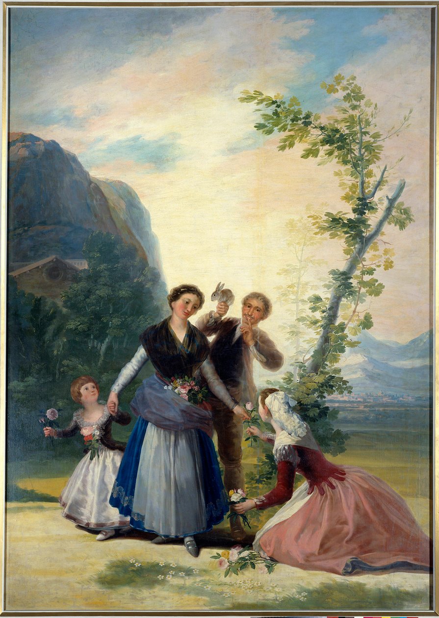 Francisco de Goya (1746-1828) 19. yüzyıl Bahar Tablosu. karartmak 2.77 X 1.92 m. Madrid. Prado Müzesi by Francisco de Goya
