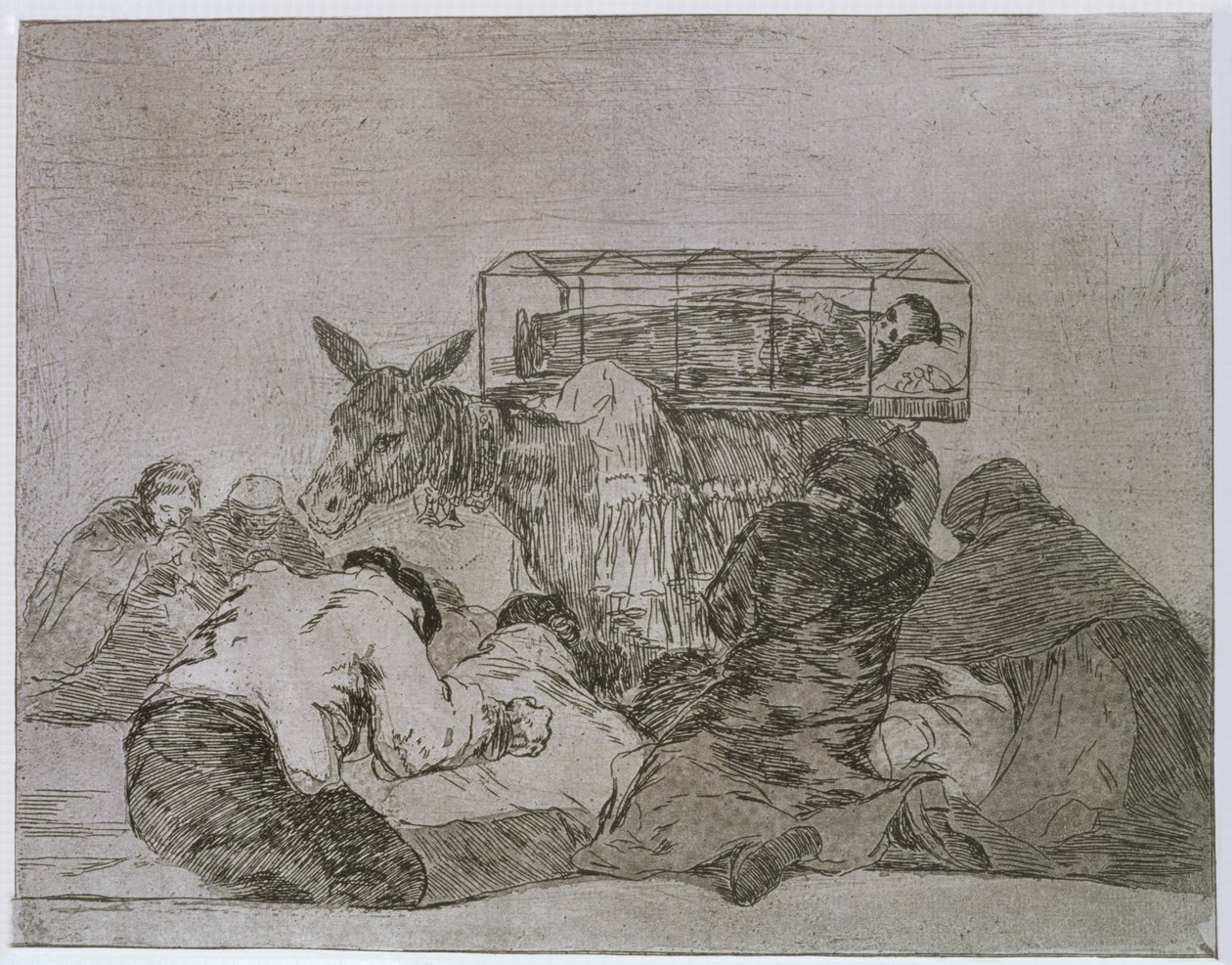 Garip bağlılık!, 'Savaşın Felaketleri'nin 66. levhası by Francisco Jose de Goya y Lucientes