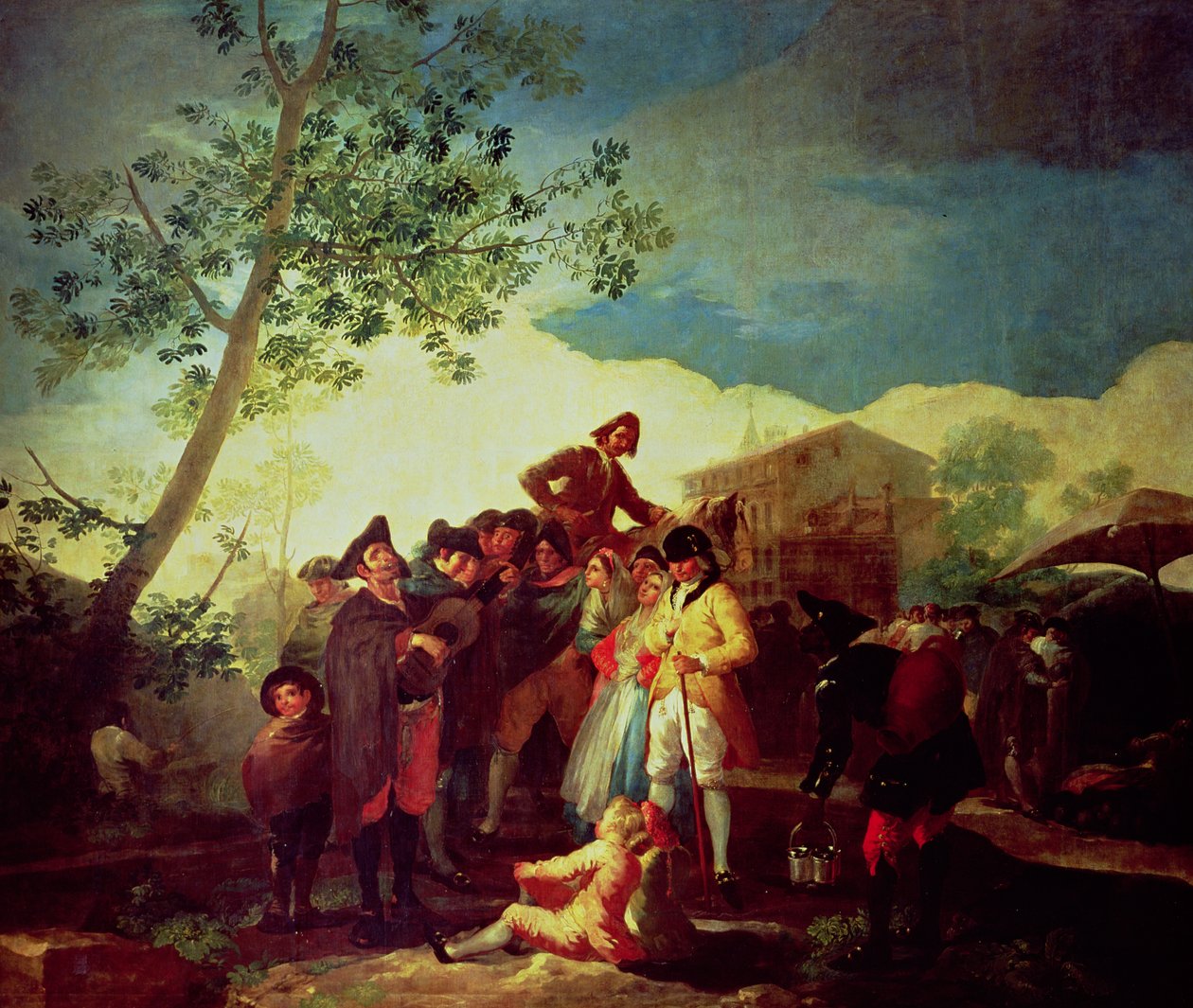 The Blind Guitar Player, c.1778 (tuval üzerine yağlı boya) by Francisco Jose de Goya y Lucientes