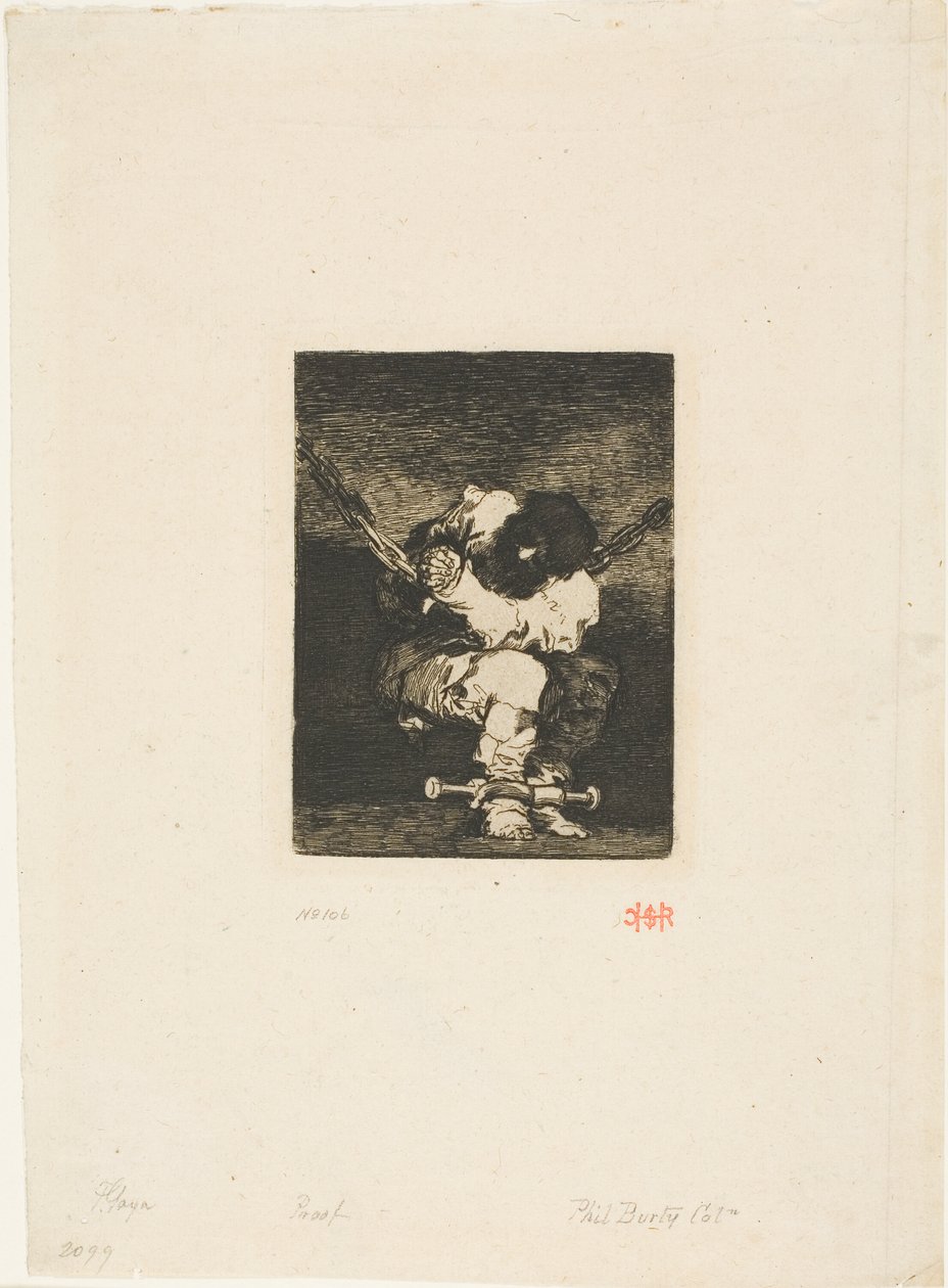 Gözaltı, Suç Kadar Barbardır ("Küçük Mahkûm") by Francisco Jose de Goya y Lucientes