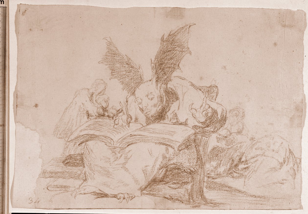 Savaşın Felaketleri: Kamu yararına karşı (hazırlık çizimi by Francisco de Goya