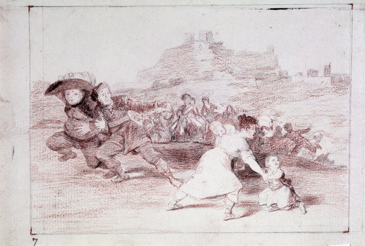 Savaşın Felaketleri : Gördüm (hazırlık çizimi by Francisco de Goya