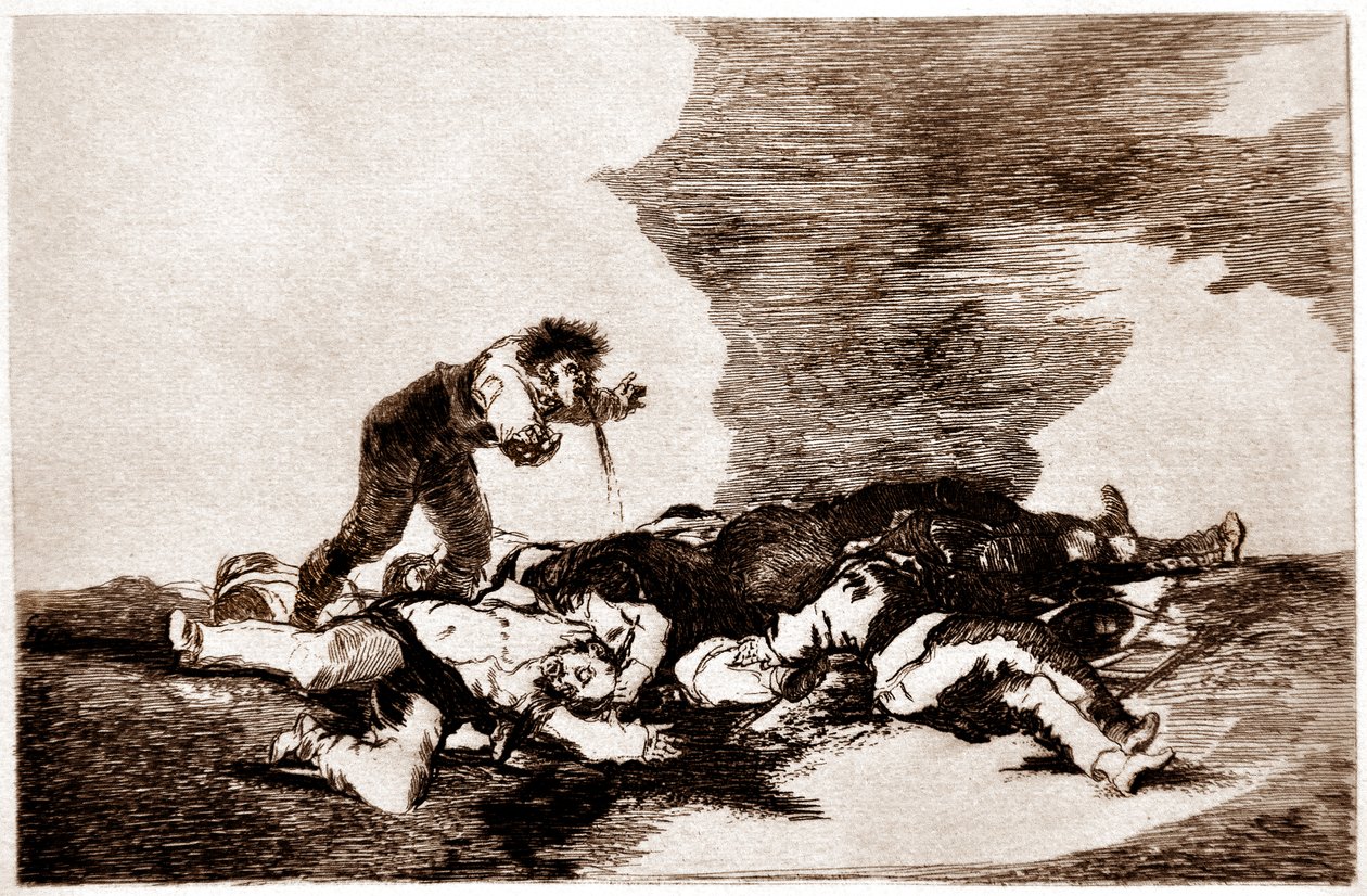 The Disasters of War: Para eso habeis nacido (bu yüzden doğdunuz) by Francisco Jose de Goya y Lucientes