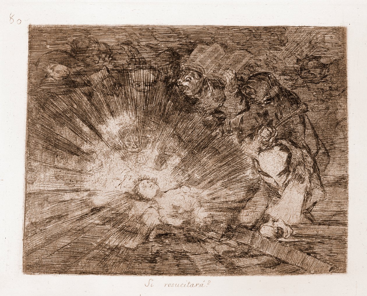 Savaşın Felaketleri: Dirilecek mi? (hazırlık çiziminden aşındırma by Francisco de Goya