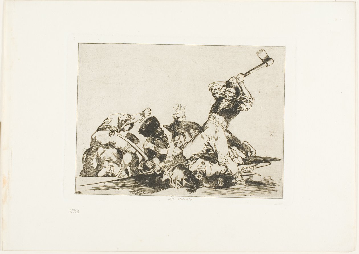 Aynı, Savaşın Felaketleri'nden üçüncü plaka by Francisco Jose de Goya y Lucientes