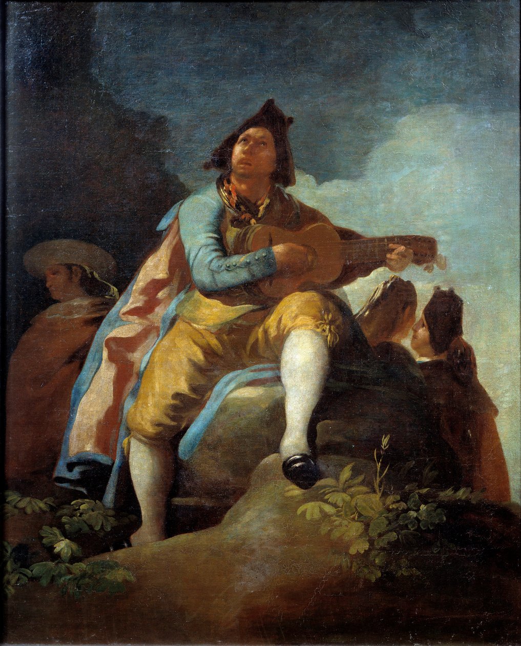 Francisco de Goya'nın (1746-1828) zarif gitar tablosu 19. yüzyıl Güneşi. 1,37x1,12 m Madrid, Prado Müzesi by Francisco de Goya
