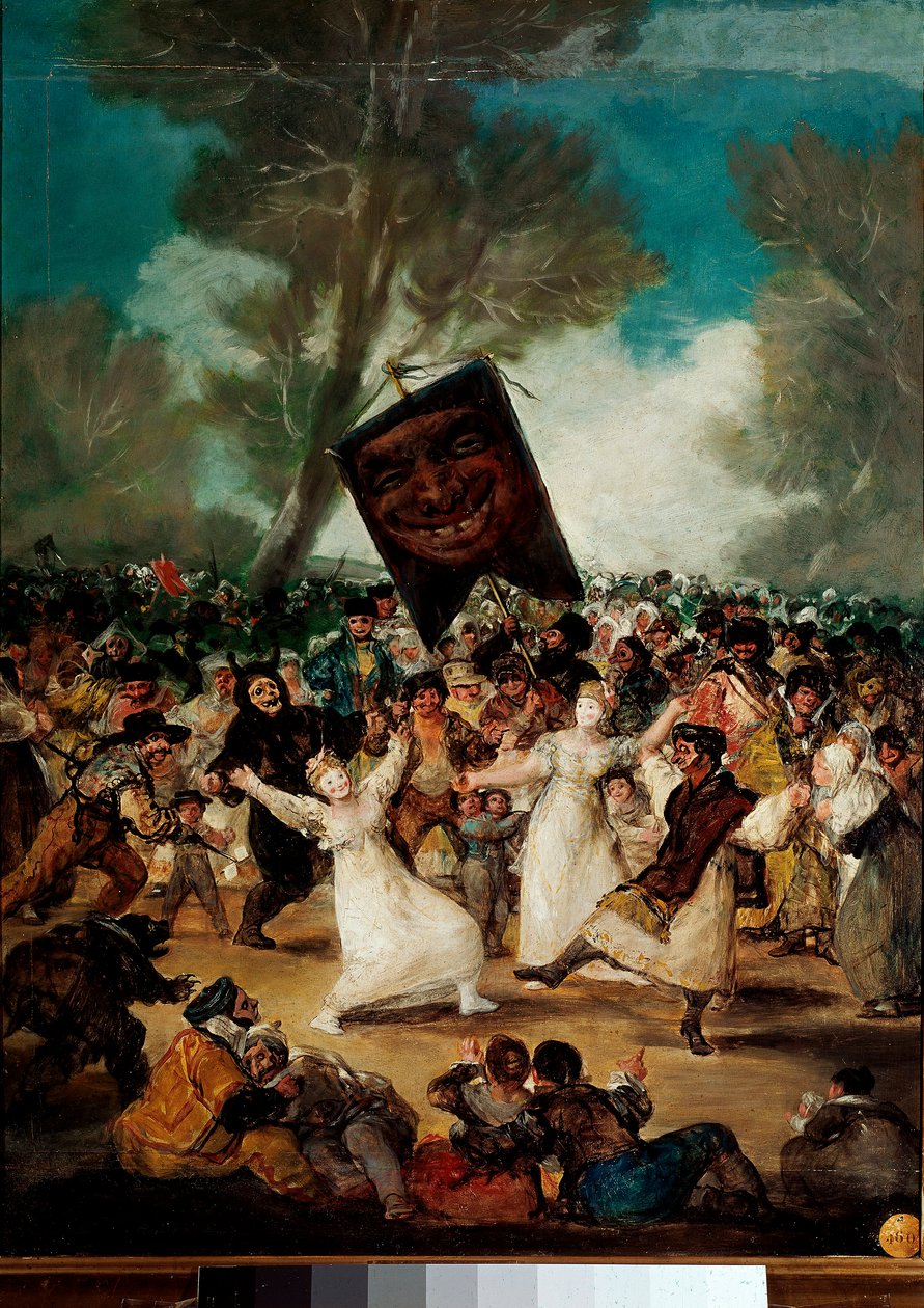 Sardalya cenazesi (Entierro della sardina) Francisco Goya y Lucientes'in (1746-1828) tablosu by Francisco de Goya