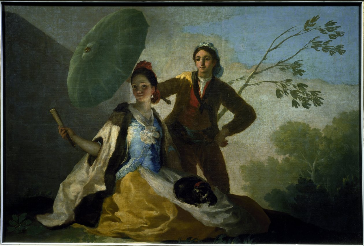 Şemsiye - Boyama Francisco Goya y Lucientes by Francisco de Goya