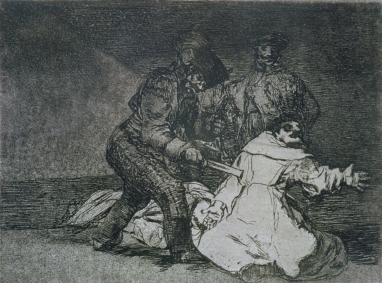 Bu kötü, 'Savaşın Felaketleri'nin 46. levhası by Francisco Jose de Goya y Lucientes