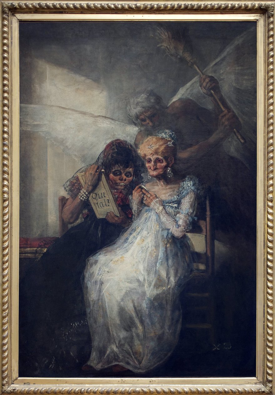 Zaman, dedi Les Vieilles. Francisco de Goya y Lucientes (1746-1828), tuval üzerine yağlı boya, 1808-1812 dolaylarında, 19. yüzyılın başlarında İspanyol sanatı. Lille Güzel Sanatlar Müzesi. by Francisco de Goya