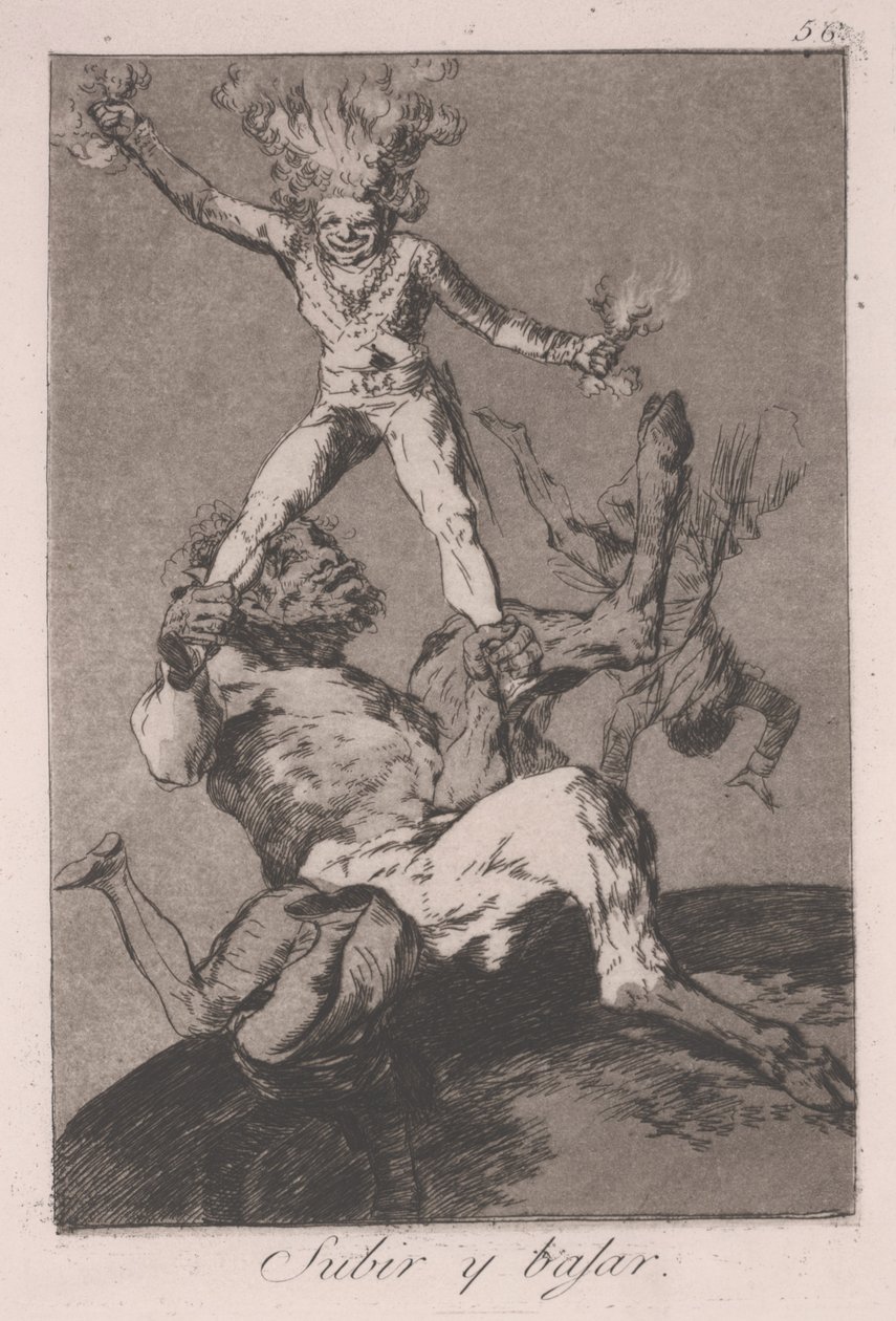 Yükselmek ve Düşmek (Subir y Bajar) by Francisco de Goya