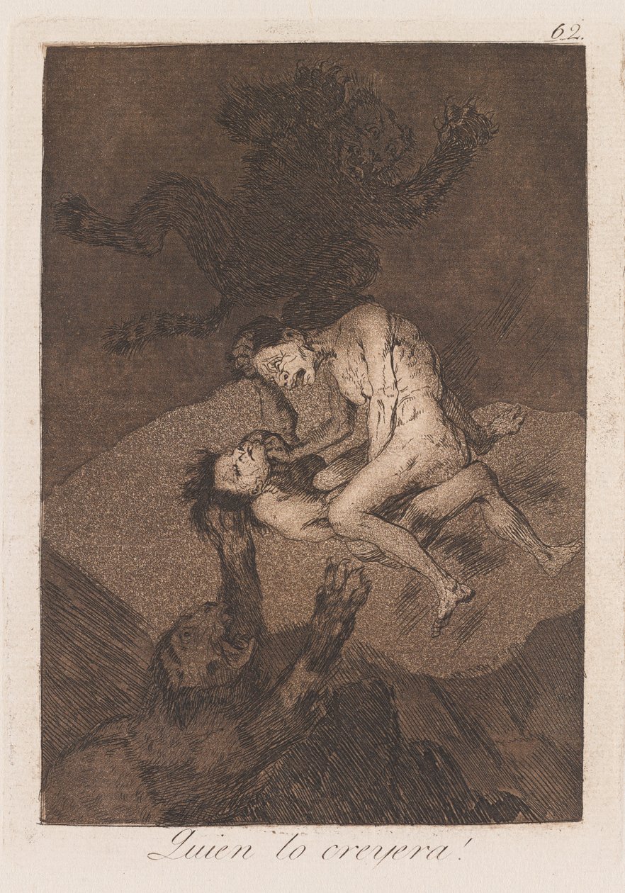 Kim İnanırdı?, 18. yüzyılın sonları ve 19. yüzyılın başlarında yüzyıl (baskı) by Francisco de Goya