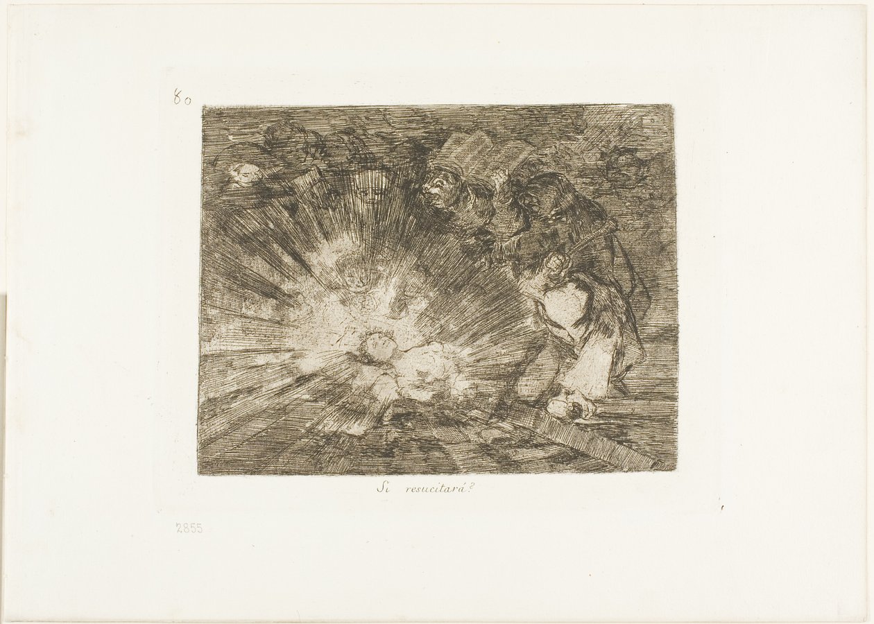 Tekrar Yükselecek mi?, Savaşın Felaketleri'nden 80 numaralı plaka by Francisco Jose de Goya y Lucientes
