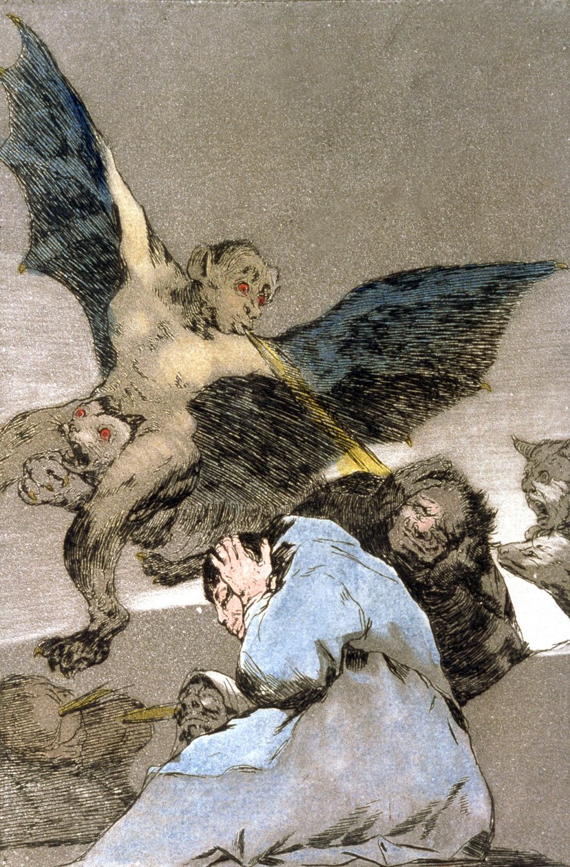 canavarlar, gravür 1797-1799 by Francisco Jose de Goya y Lucientes