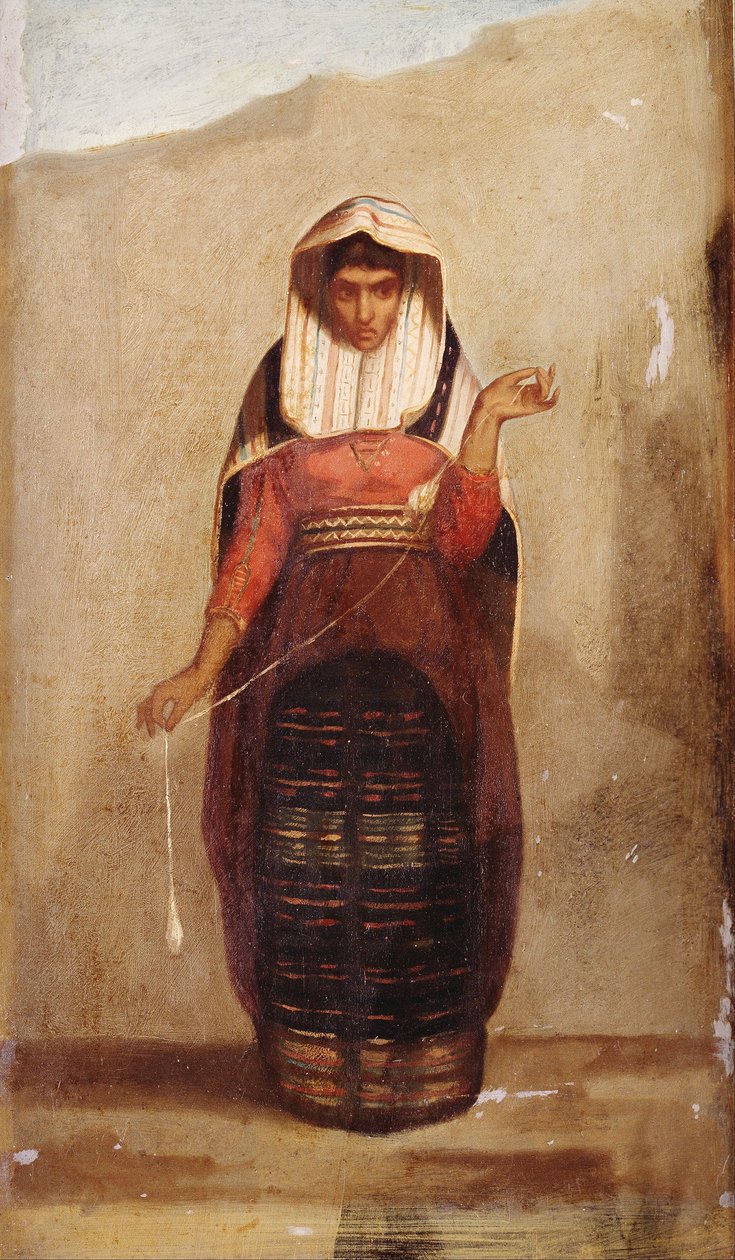 Spinner, Francisco Laso (1823-1869), Lima Sanat Müzesi by Francisco Laso
