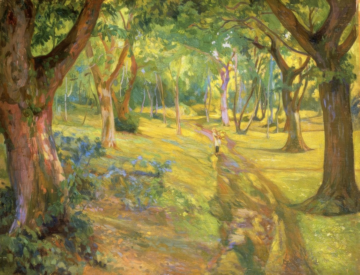ORMAN - 1923 - YAĞ / TUVAL - 90X68 CM by Francisco Llorens Diaz