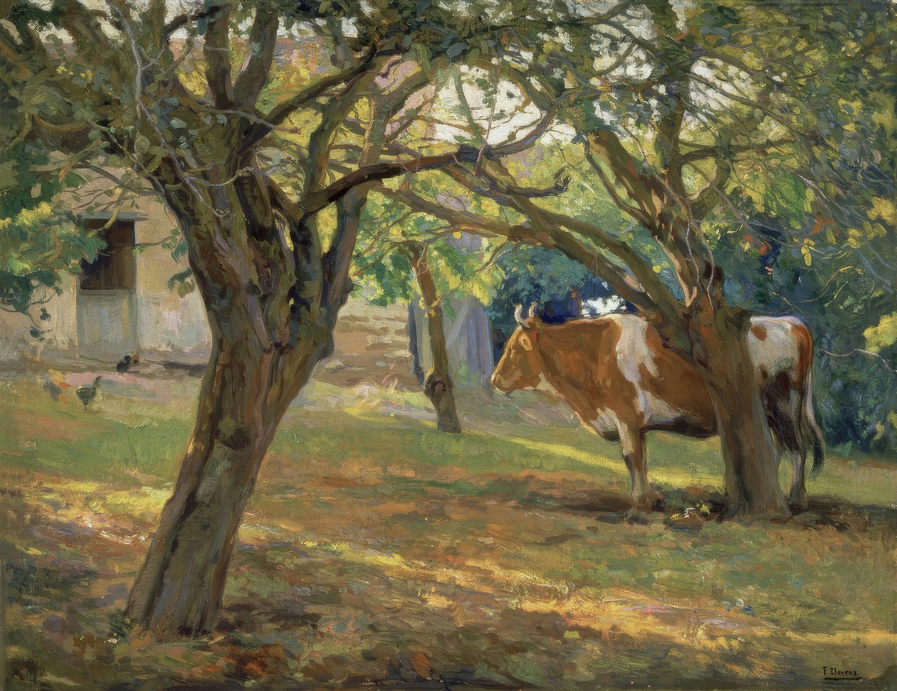 RABBİN BAHÇESİ JUAN – 1930 / 36–70,5X90 CM– by Francisco Llorens Diaz