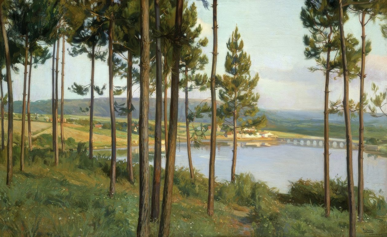 Ria del Burgo-Yağ / Tuval by Francisco Llorens Diaz