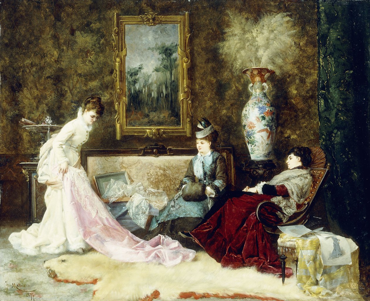 İnce Dantel, 1877 by Francisco Masriera y Manovens