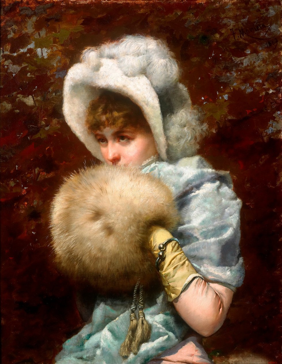 Kış - Peinture de Francesco Masriera y Manovens (1842-1902) - 1882 - Tuval üzerine yağlı boya - 79x62 - Museu Nacional d
