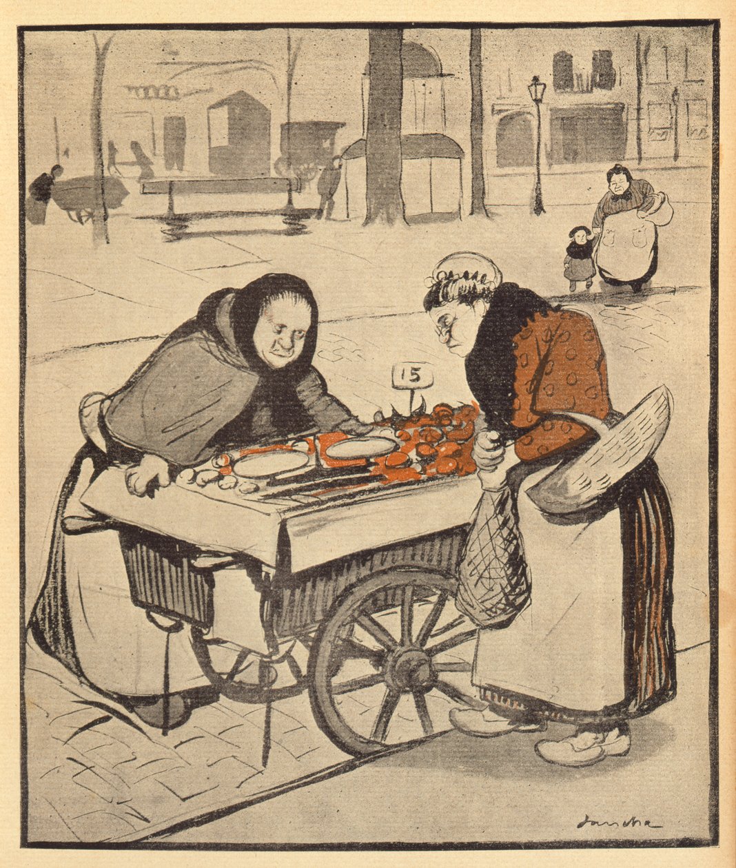 Bu bana biraz pahalı geldi, LAssiette au Beurre, 8 Mart 1902 (renkli gravür) by Francisco Sancha y Lengo